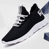 Men Sneakers 2019 New Breathable Lace Up Men Mesh Shoes Fashion Casual No-slip Men Vulcanize Shoes  Tenis Masculino