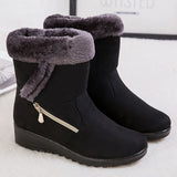 2019 Winter Women Boots Warm Plush Ankle Snow Boots Women Shoes Fashion Zipper Women's Winter Boots Plus Size Zapatos De Mujer