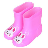 New Children Rain Shoes PVC Mid-Calf Baby Rainboots Kids Rubber Shoes Boys Girls Waterproof Anti-Slippery Water boots 043