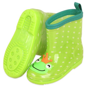 New Children Rain Shoes PVC Mid-Calf Baby Rainboots Kids Rubber Shoes Boys Girls Waterproof Anti-Slippery Water boots 043