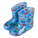 New Children Rain Shoes PVC Mid-Calf Baby Rainboots Kids Rubber Shoes Boys Girls Waterproof Anti-Slippery Water boots 043