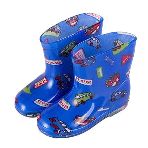 New Children Rain Shoes PVC Mid-Calf Baby Rainboots Kids Rubber Shoes Boys Girls Waterproof Anti-Slippery Water boots 043