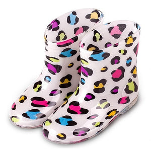 New Children Rain Shoes PVC Mid-Calf Baby Rainboots Kids Rubber Shoes Boys Girls Waterproof Anti-Slippery Water boots 043