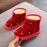 New Arrival Lovely Winter Shoes for Girls Plush Toddler Boy Boots Kids Keeping Warm Baby Snow Boots Children Shoes