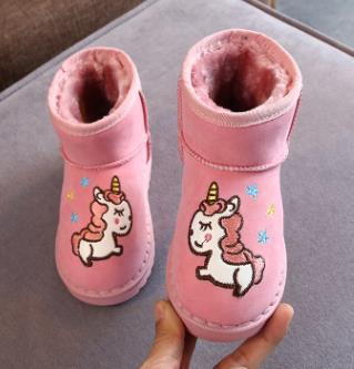 New Arrival Lovely Winter Shoes for Girls Plush Toddler Boy Boots Kids Keeping Warm Baby Snow Boots Children Shoes