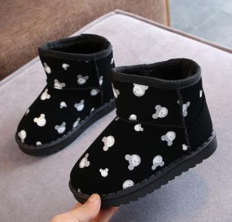 New Arrival Lovely Winter Shoes for Girls Plush Toddler Boy Boots Kids Keeping Warm Baby Snow Boots Children Shoes