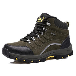 Men Hiking Shoes Waterproof Leather Shoes Climbing & Fishing Shoes New Popular Outdoor Shoes Man High Top Winter Boots Large