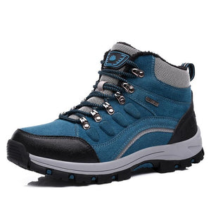 Men Hiking Shoes Waterproof Leather Shoes Climbing & Fishing Shoes New Popular Outdoor Shoes Man High Top Winter Boots Large