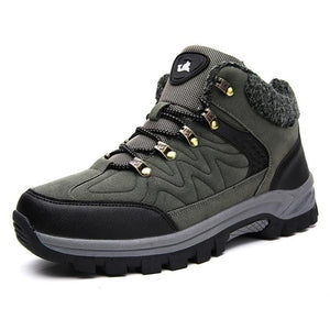 Men Hiking Shoes Waterproof Leather Shoes Climbing & Fishing Shoes New Popular Outdoor Shoes Man High Top Winter Boots Large