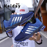 Heidsy Spring Autumn Fashion Men Sneakers Outdoor Breathable Casual Shoes Men Lightweight Flats Zapatos De Hombre