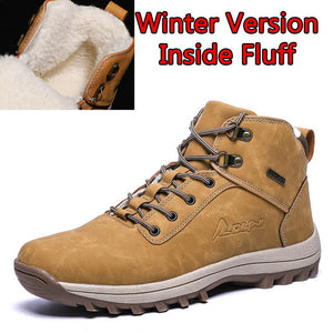 SURGUT  2019 Fashion Winter Snow Boots For Men Male Casual Shoes Adult Quality Rubber High Top Super Warm Plush Warm Ankle Boots