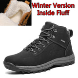 SURGUT  2019 Fashion Winter Snow Boots For Men Male Casual Shoes Adult Quality Rubber High Top Super Warm Plush Warm Ankle Boots