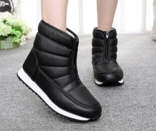 Men Boots Waterproof Snow Boots Slip On Plush Warm Winter Boots Male Shoes Adult Work Boots Winter Shoes Men Footwear