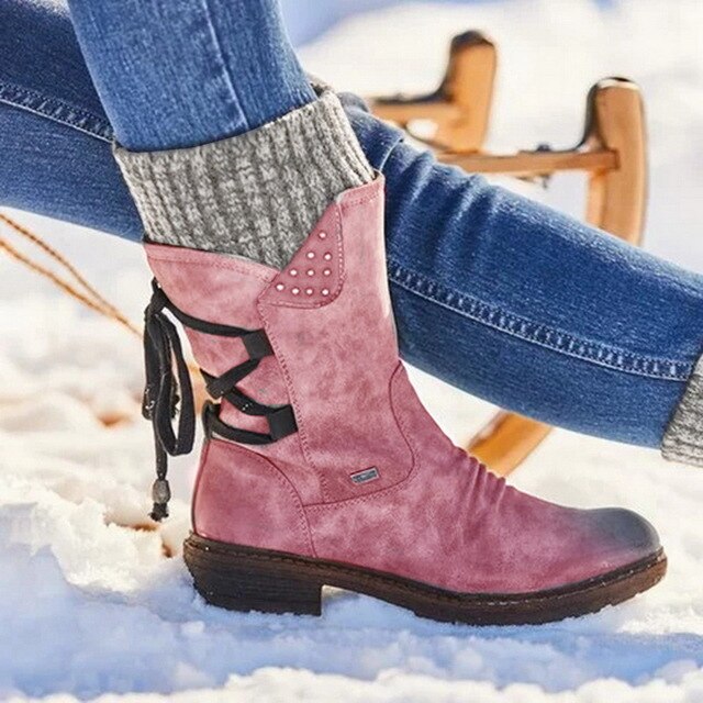 2019 Hot New Autumn Early Winter Shoes Women Flat Heel Boots Fashion Knitting Patchwork Women's Boots Woman Short Botas