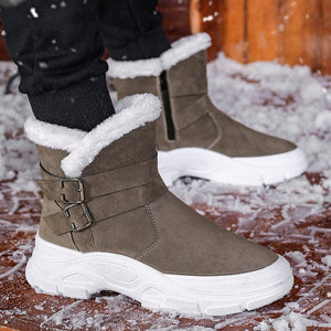 Men Snow Boots Winter Men's Casual Warm Booties Suede Shoes Man Casual Sneakers Leisure Male Footwear Botas Hombre Masculina