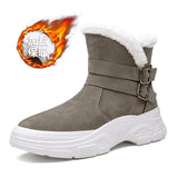 Men Snow Boots Winter Men's Casual Warm Booties Suede Shoes Man Casual Sneakers Leisure Male Footwear Botas Hombre Masculina